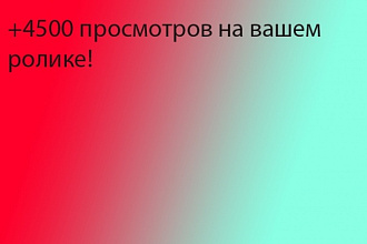 + 4500 просмотров на ютубе