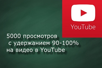 5000 просмотров на ваше видео ютуб