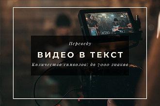 Видео в текст