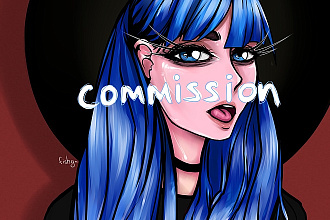 Портрет в стиле anime art