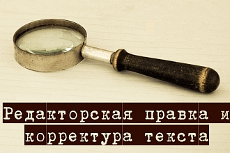 Качественно и быстро отредактирую ваш текст