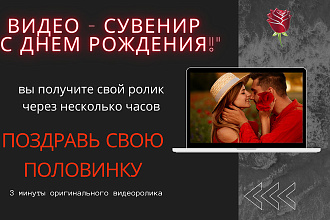 Сделаю оригинальный видеоролик к дню рождения