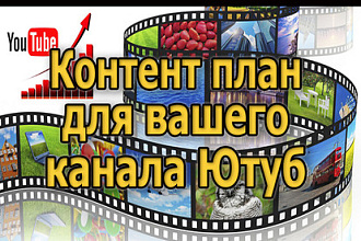 Составление контент-плана по продвижению канала Ютуб