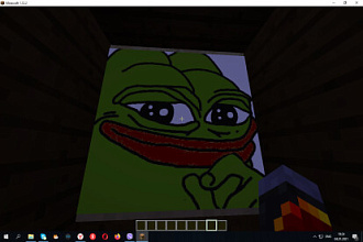 Картина на карте в Minecraft