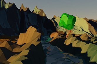 Создам LowPoly сцену