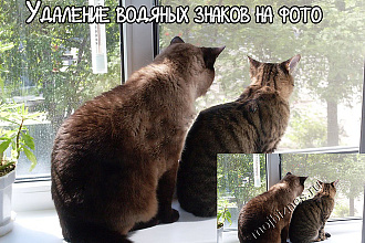 Уберу водяные знаки на фотографии