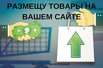 Размещу товары на вашем сайте