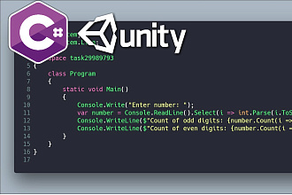 Написание простого кода для юнити на c#