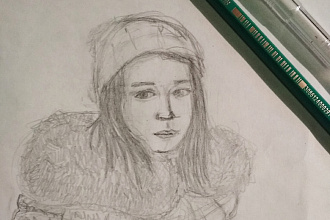 Создаю портреты карандашом по фотографии