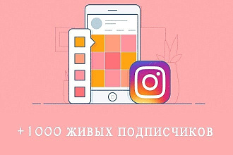 1000 живых подписчиков на профиль в Instagram