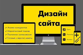 Дизайн целого уникального сайта + мобильная версия