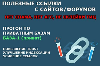 Профильный прогон 110 ссылок часть 1