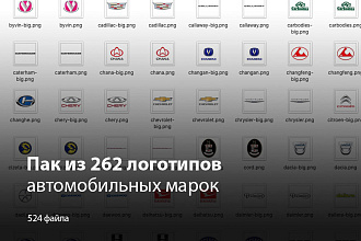 Пакет логотипов автомобильных брендов