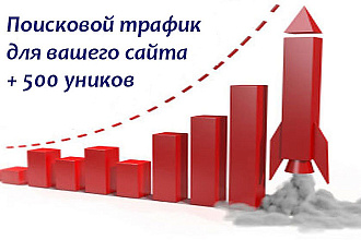 Поисковой трафик на ваш сайт - до 500 посещений