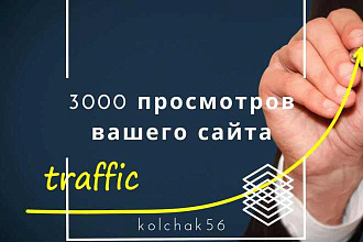 3000 посещений на ваш сайт