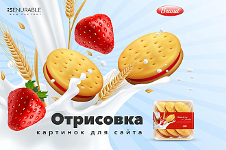 Отрисовка графических материалов для сайта