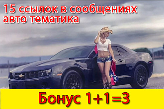 15 ссылок на авто форумах в комментариях
