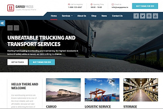 Trucking Theme на WordPress. 4 премиум шаблона для логистики