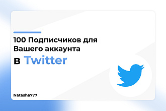 Подписчики для вашего аккаунта Twitter 100 Штук