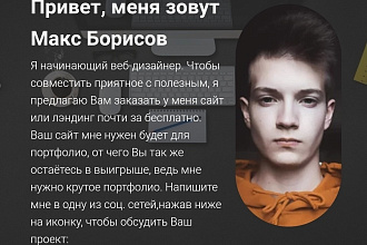 Сайт для вашего бизнеса, подробнее на моём сайте maxborisov. tilda.ws