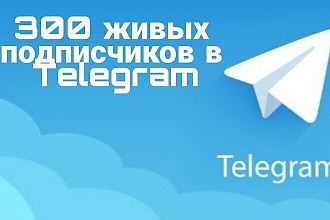 Инвайт 300 Живых подписчиков в чате Telegram предоставим вам быстрое