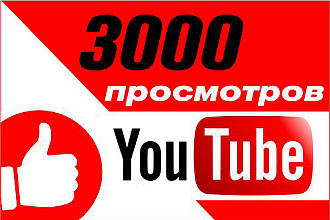 3000 просмотров Youtube быстрый старт