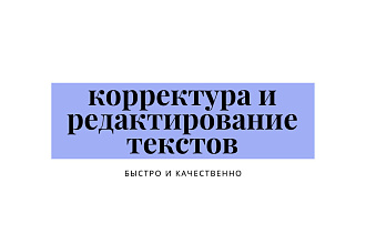 Корректура текста. Проверю текст на предмет грамотности и лаконичности