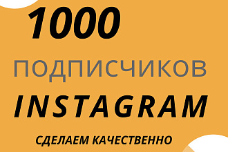 1000 русскоязычных Инстаграм Подписчиков