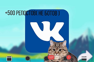 500 репостов, не ботов