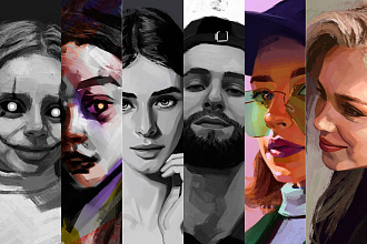 Digital Art Портрет CG рисунок