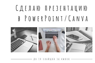 Сделаю презентацию в PowerPoint или Canva