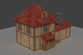 Low-poly модель окружения