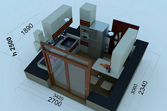 Интерьерная 3D визуализация