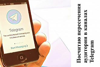 Посчитаю пересечения аудитории в каналах Telegram