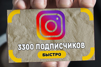 3300 подписчиков в Instagram