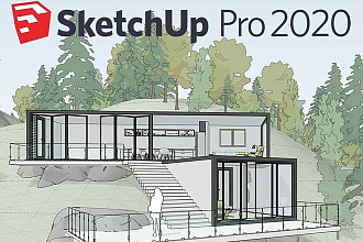 3d визуализации дома в SketchUP