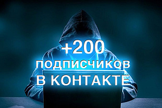 Добавим 200 подписчиков ВКонтакте