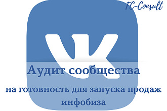 Аудит Сообщества ВК на готовность для запуска продаж инфобиза