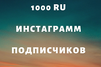 1000 ru инстаграмм подписчиков