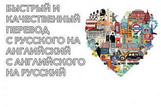 Перевод с английского на русский язык, с русского на английский