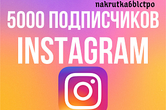 5000 подписчиков инстаграм