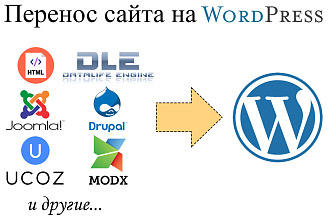 Перенос сайтов на CMS WordPress с других CMS