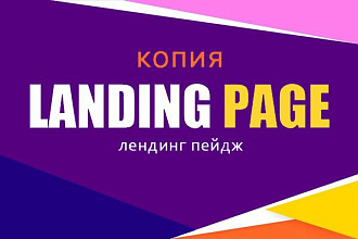 Копия одностраничного сайта с оригинала по предоставленному адресу