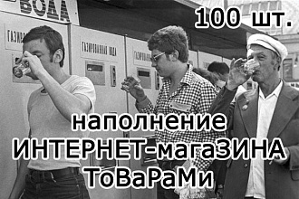 Наполнение интернет-магазина товарами
