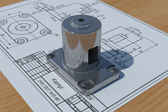 Создам 3D модель по чертежу