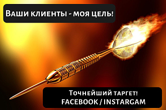 Настрою таргетированную рекламу в FB, Instagram