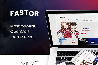 Fastor 1.3. 3 Мощный шаблон. 60 вариантов исполнения