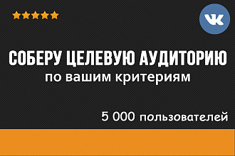 Парсинг целевой аудитории ВКонтакте по вашим критериям