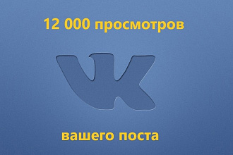 12 000 просмотров для поста ВКонтакте