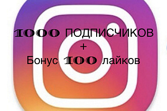 2500 подписчиков В Инстаграм + Бонус 100 лайков